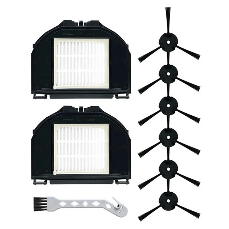 

ABLU-Filter Side Brush Kit Parts Accessories Fit For Shark RV2310 RV2310AE Matrix Self Emptying Robot Vacuum Replacement Part