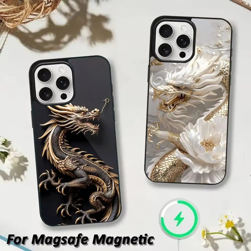 

relief dragon art Phone Case For iPhone 17,16,15,14,13,12,Plus,Pro,Max For Magsafe Magnetic Wireless Charge