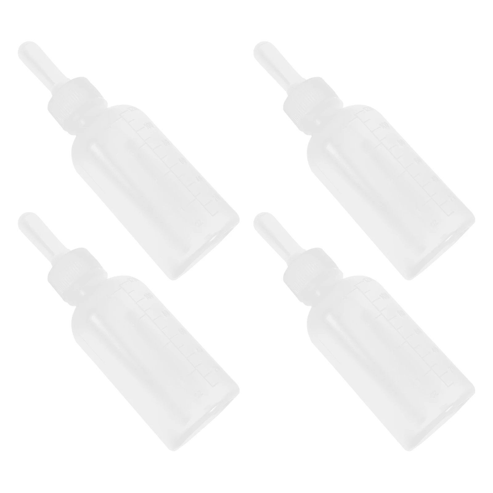 

4pcs Silicone Pet Nursing Bottle Little Cat Feeding Accessory Reusable Household Cat Bottles Portable Outdoor Use