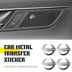 10pcs Universal Car Metal Small Decoration Stickers For Nissan Juke Qashqai X-Trail Leaf Patrol Altima Maxima Micra Murano Note