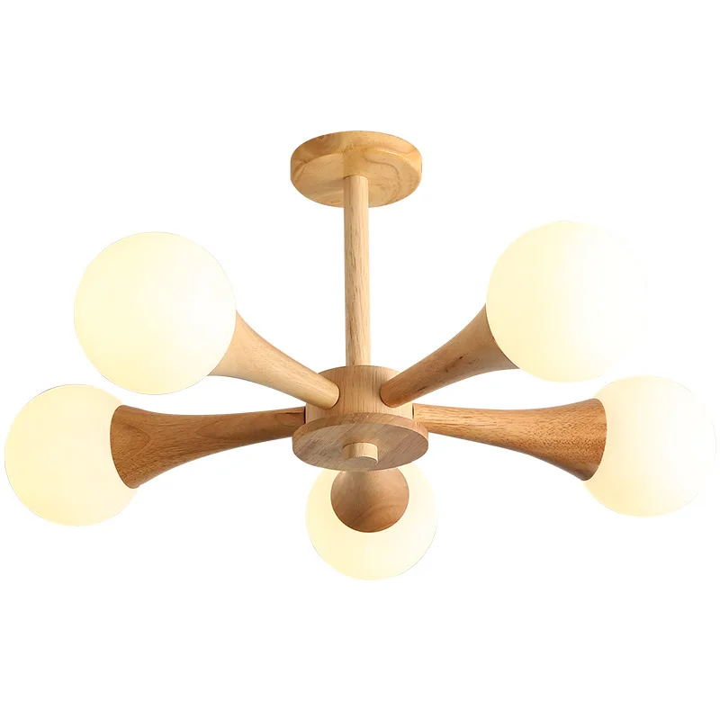 

Bedroom chandelier modern minimalist Japanese wabi-sabi wind study Nordic creativity