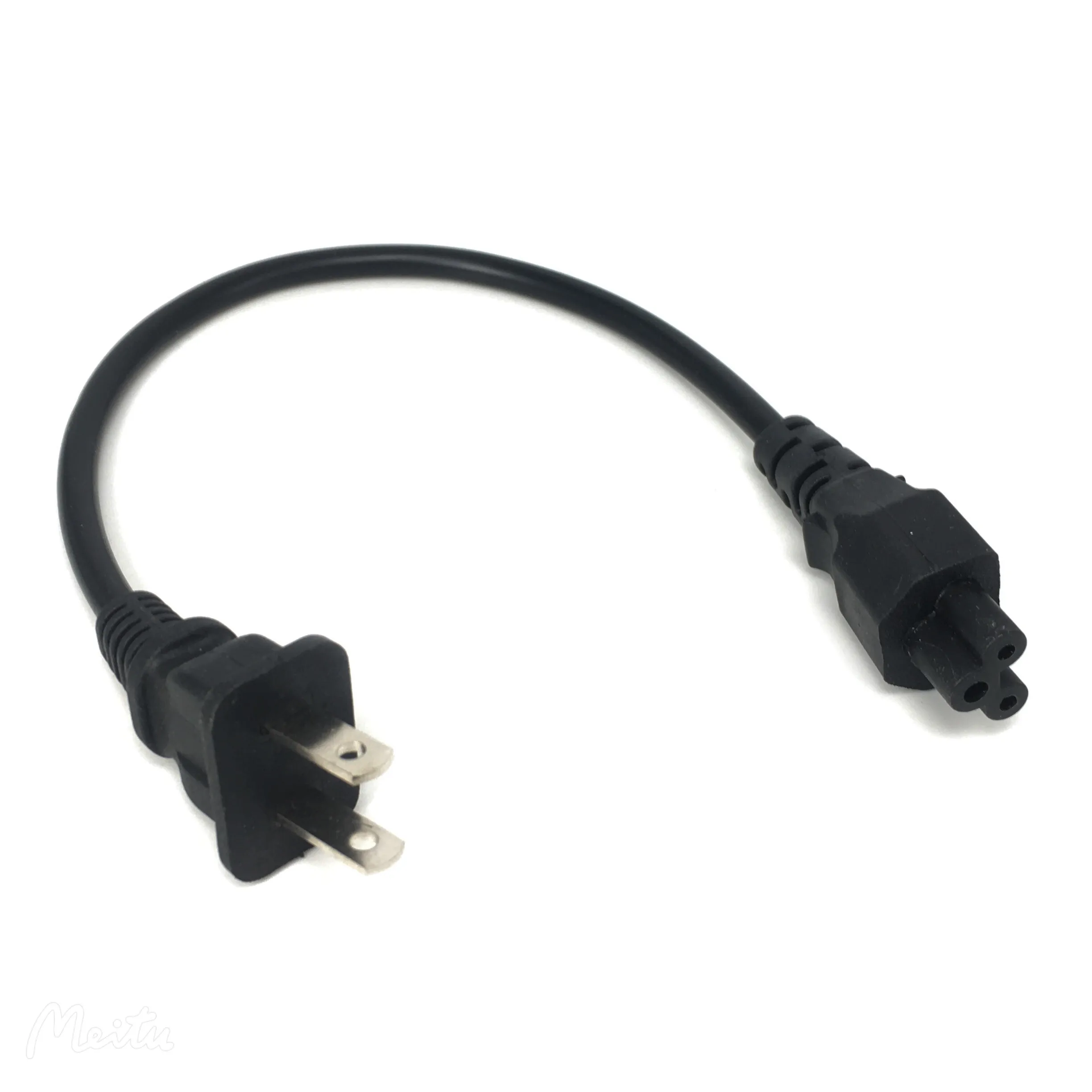 Bolantedz 0,3 M 2*0,75mm EE. UU. 1-15P a C5 Japón enchufe Nema 1-15P 2 pines a IEC320 C5 Cable de extensión de alimentación adaptador de Cable