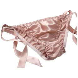 100% natural silk panties female pure silk t thong female pure silk briefs sexy lacing