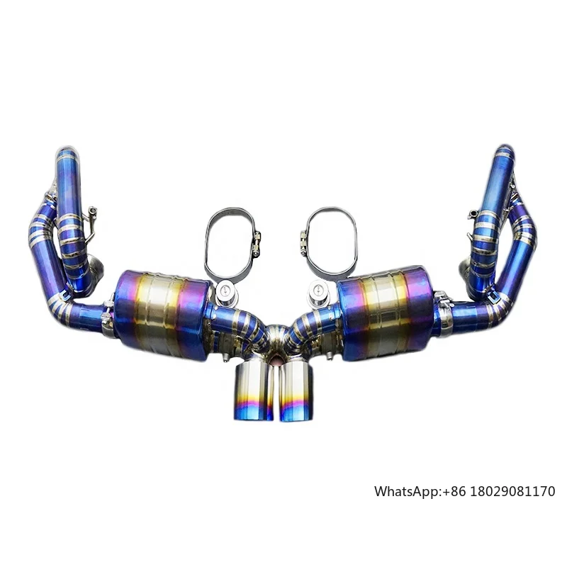 Factory Price Tuning Performance Exhaust Pipe For Porsche 911 991 991.1 991.2 Gt3/gt3 Rs Titanium Exhaust Valved Axleback