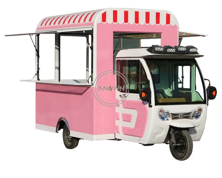 New Arrive ! Hot Sale Customized 3.8m Long Food Kiosk Design Electric  Food Truck Trailer Ice Cream Food Cart