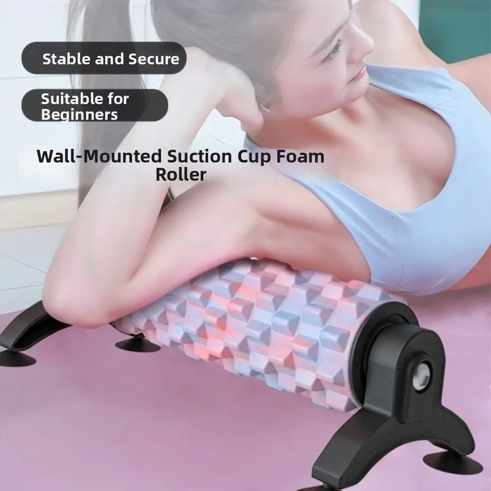 non-slip-suction-cup-foam-roller-large-load-bearing-with-stand-eva-yoga-column-multifunctional-easy-to-use