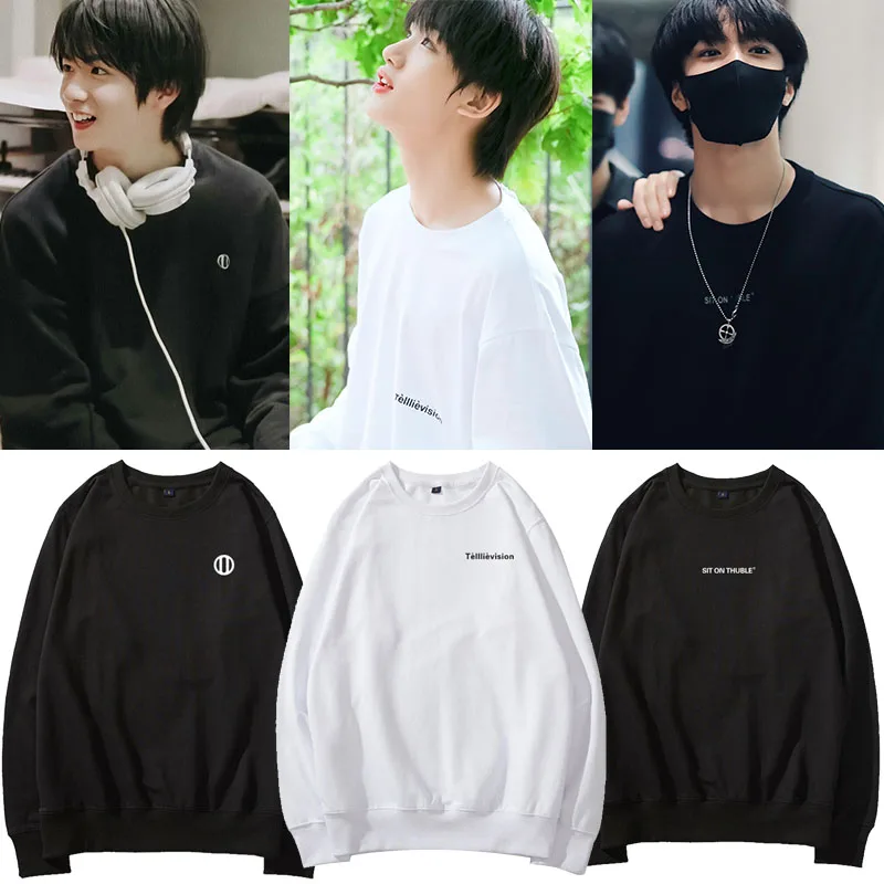 

Женская тонкая толстовка с капюшоном Rui Chenxin на флисовой подкладке, с круглым вырезом, в корейском стиле, из хлопка, с принтом, повседневный топ