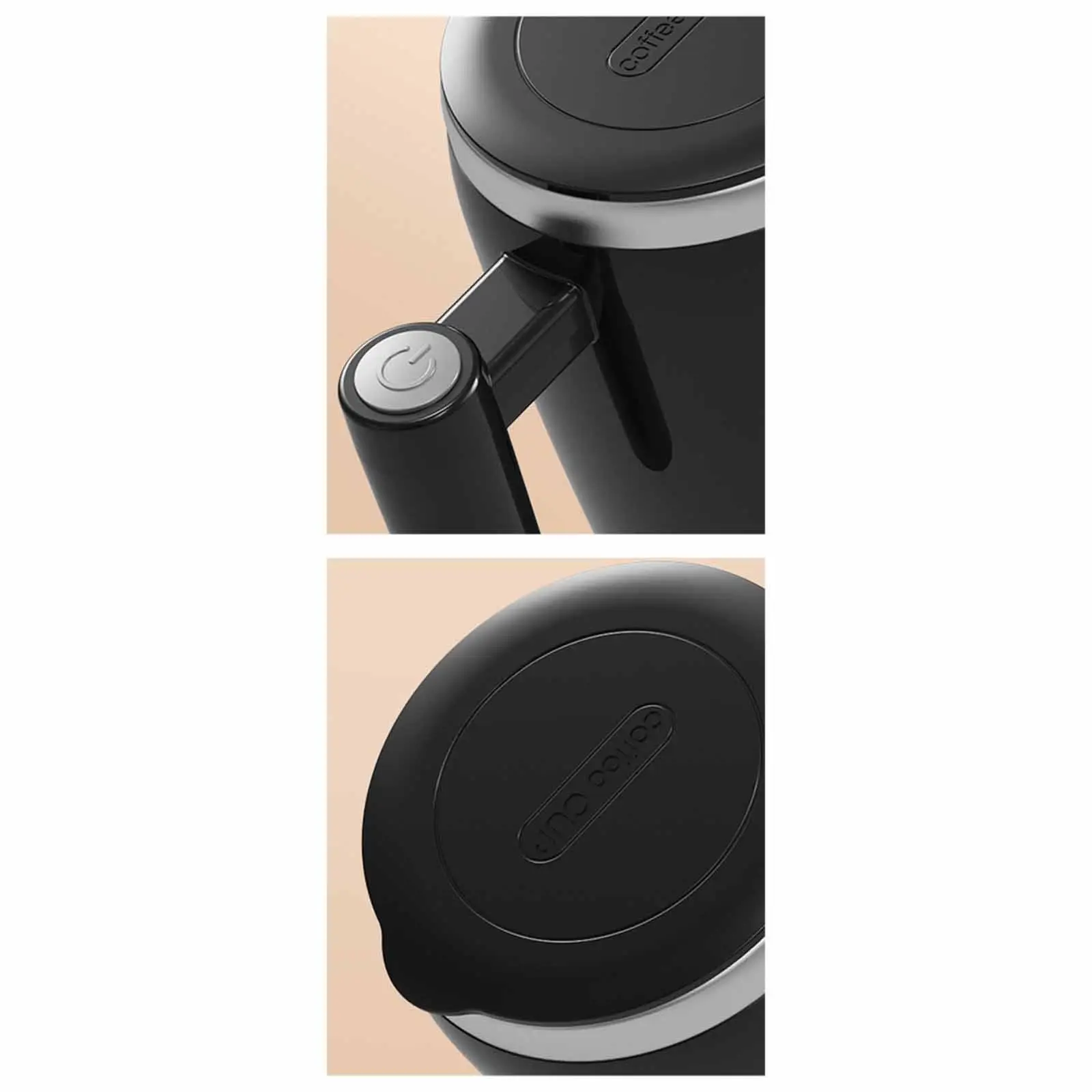 Automatischer Rührbecher, automatischer Rührbecher mit Deckel, 14 Unzen rotierender Becher, selbstmischender Becher für Getränke