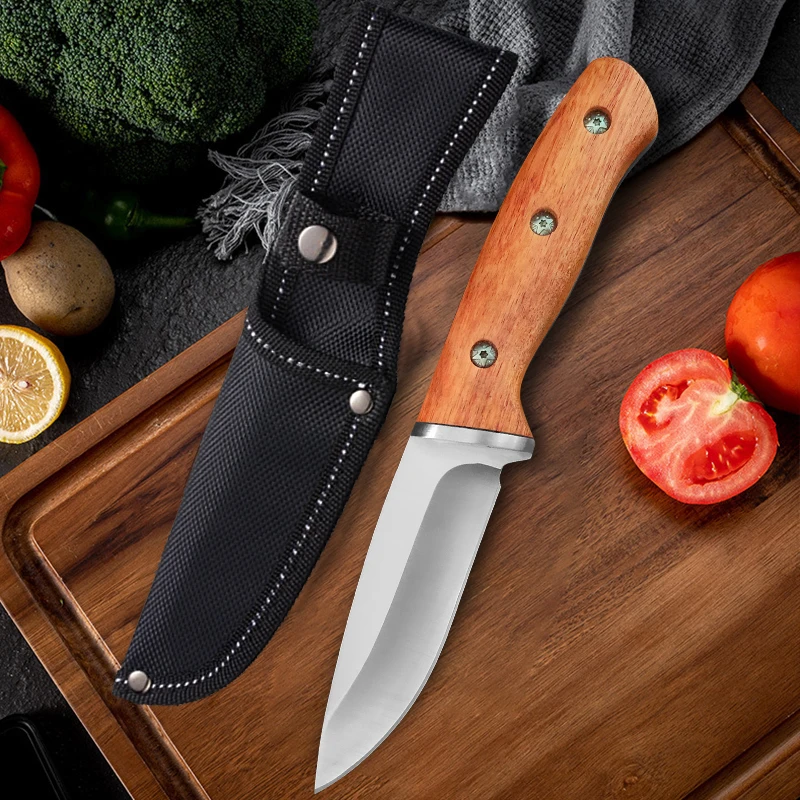 Handmade Forged Kitchen Knife Boning BUtcher Knife Stainless Steel Meat Cleaver Chef Knives for CookingTools Fruit Knife 1pcs - view 5