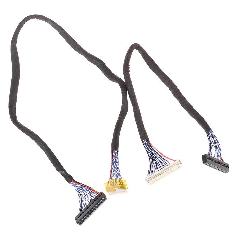 1PC 2ch 6-bit 30 Pins LVDS Cable - LVDS Cable FIX-30P-S6 30pin Double 2 Ch 6-bit Dual 6bit LCD Panel Screen Cable