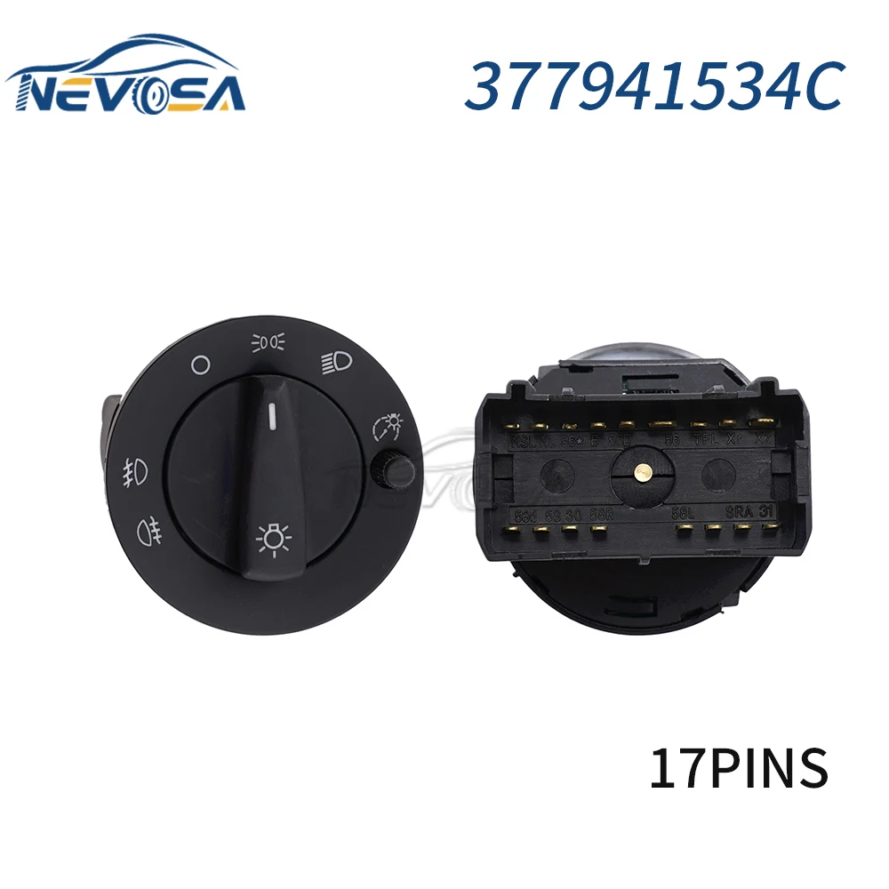 

Переключатель управления автомобильной фары 377941534C 3B0941531A для VW Golf Skoda Octavia