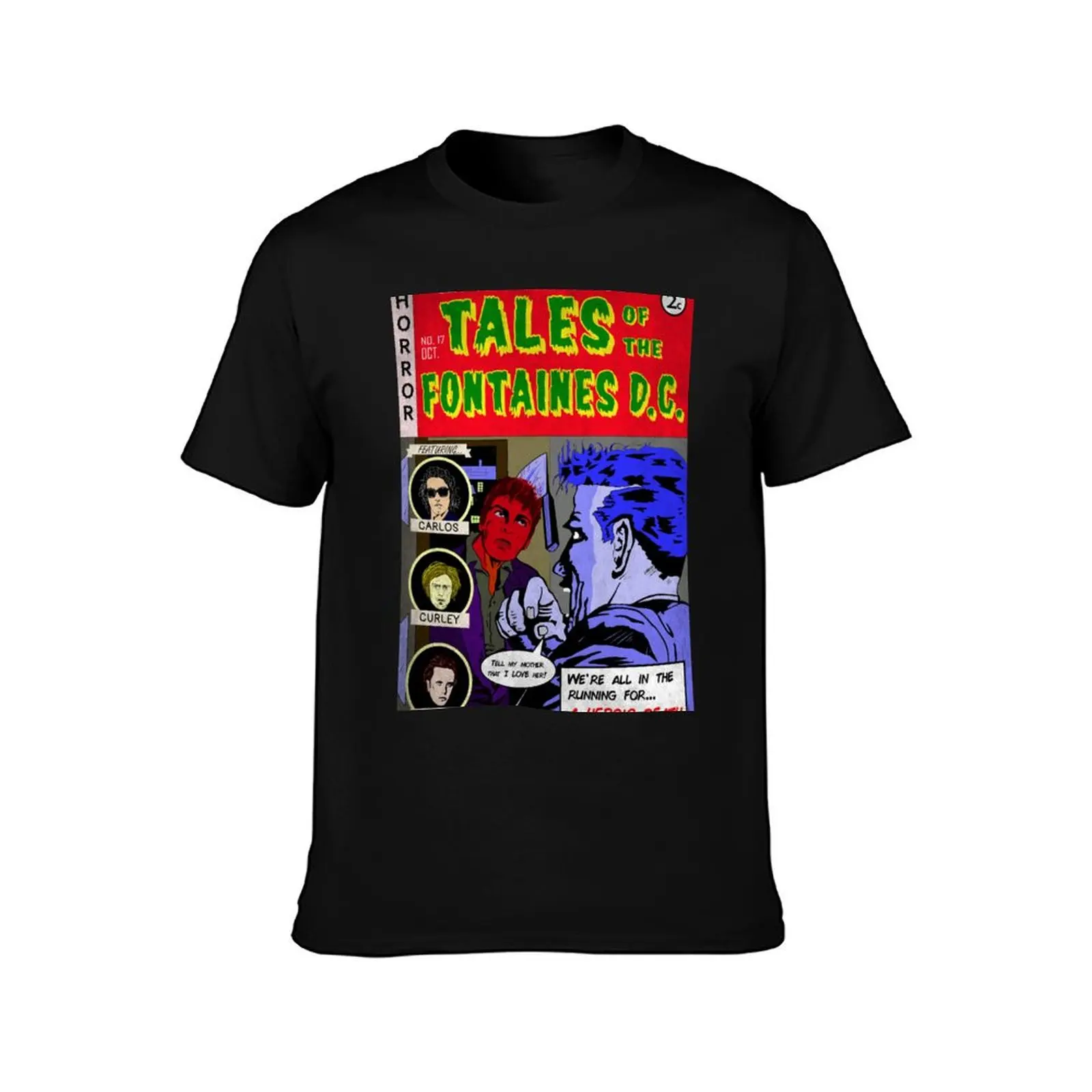 Fontaines D.C. A Hero's Death comic T-Shirt Street Fashion Casual Tee Shirt T-Shirt