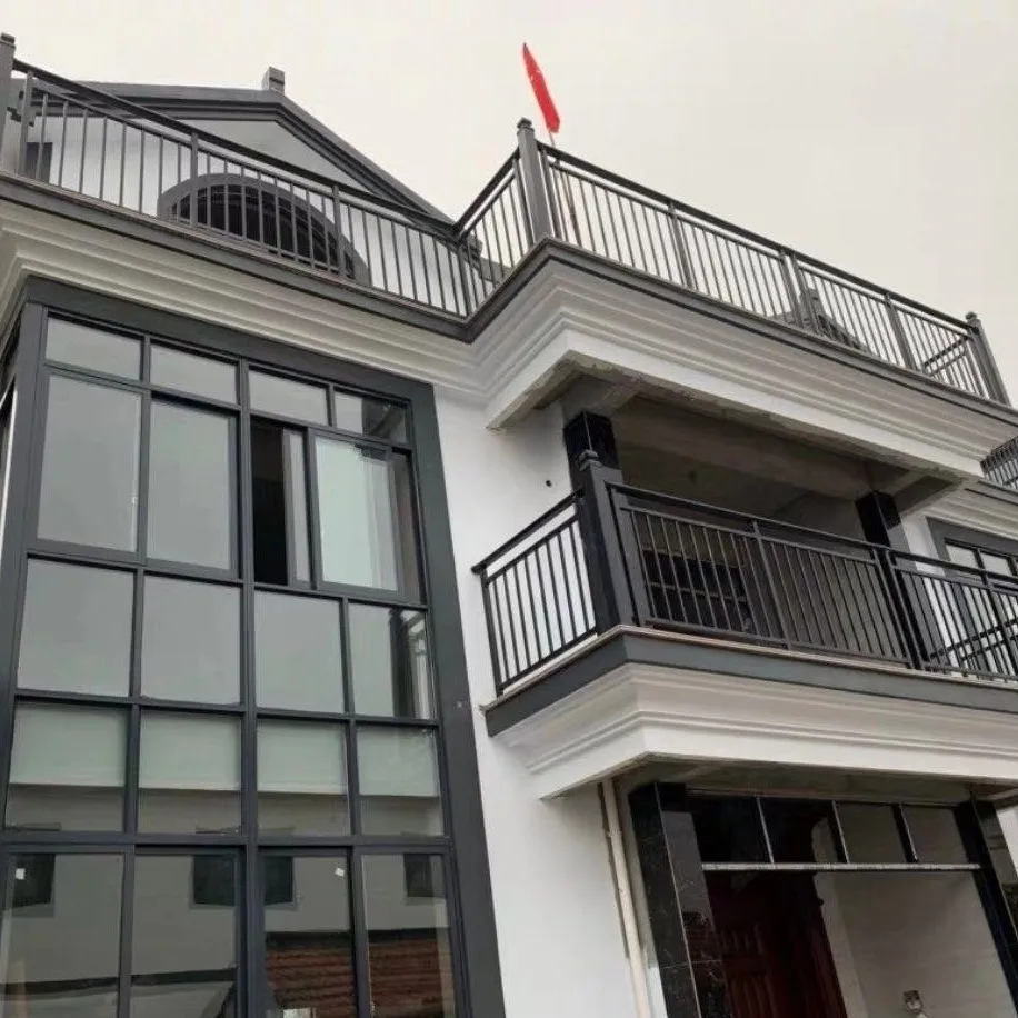 التخصيص مخصص التصميم الحديث درابزين الألومنيوم المعدني لاستخدام الدرج والشرفة #5