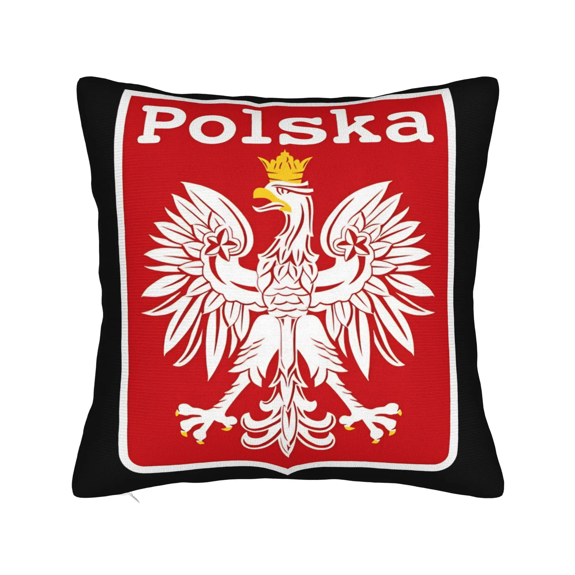 Polska Eagle Retro Polish Poland Pillow Case  Morden Pillow Cover Custom Pillowcases For Office Car Home Decor
