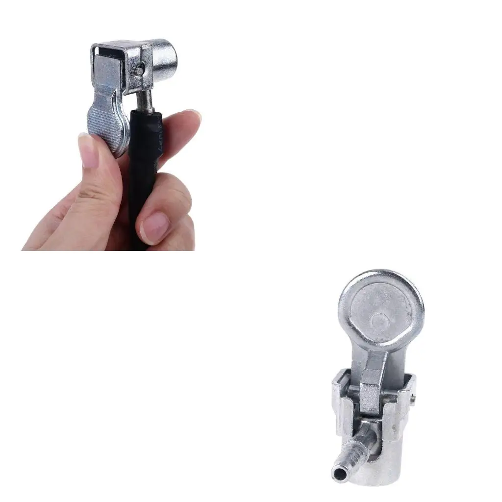 1/4in Lock On All Metal Air Chuck Mini Air Compressor Portable Tire Inflator End Connector for Hose Repair Inflate Chuck