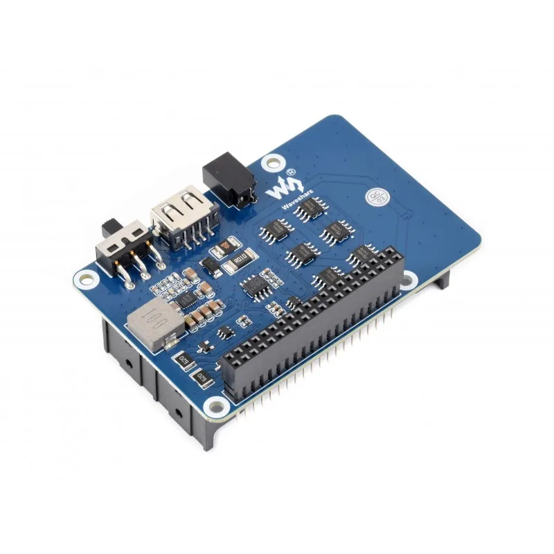 Waveshare Uninterruptible Power Supply UPS HAT For Raspberry Pi, Stable 5V Power Output