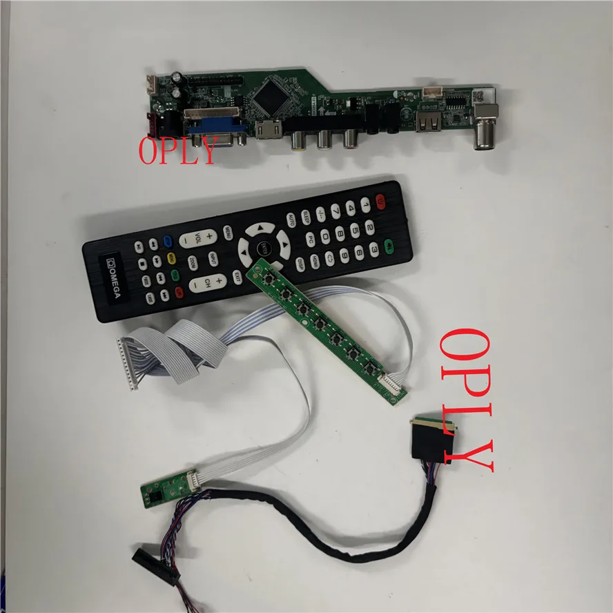 VGA TV AV HDMI-compatible kit for LP173WD1(TL)(D3) 40pin LVDS Controller board driver remote panel USB 17.3
