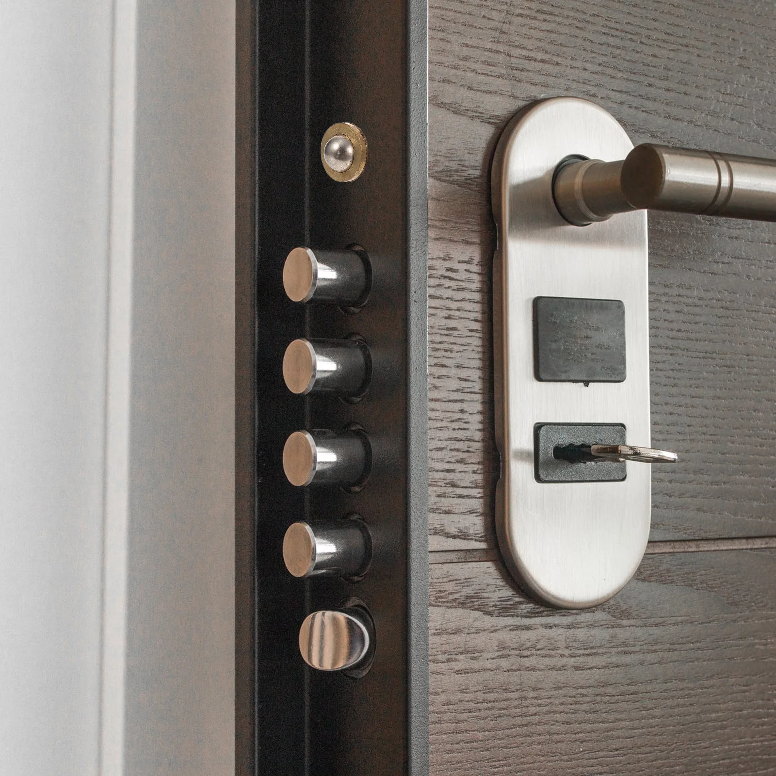 10 قطعة الكرة النحاسية الصيد مزلاج الأثاث الربيع الكرة قفل الباب الصيد السلس فتح خزانة الأجهزة الأثاث الربيع مزلاج #3