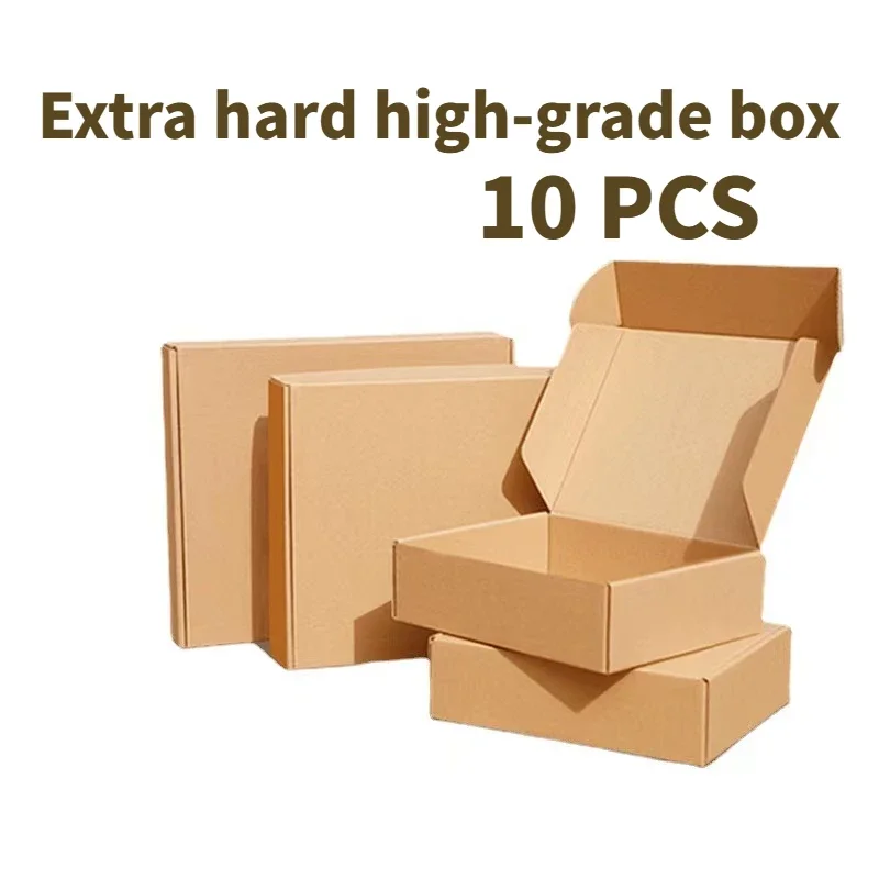 

10 pcs super hard white/brown multi-size brown carton packaging wedding party gift chocolate candy event gift box I love you box