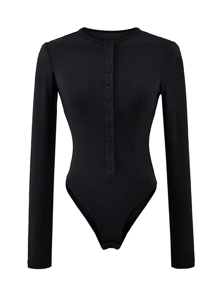 

Женская хлопковая обтягивающая длинная футболка в рубчик American Sle Hot Girl Ne Single Button Rer для танцев и йоги Base irt