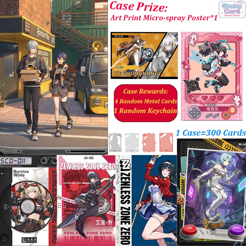 Zenless Zone Zero Cards Scratch Off Cards Wholesale ZZZ Anime Collectible Trading Cards Game Character Waifu Cards for Party