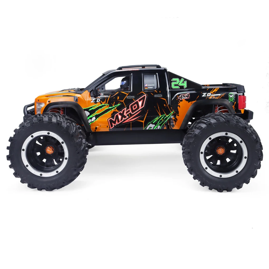 ZD Racing MX-07 1/7 RC غطاء جسم السيارة وملصقات MX07 الأجزاء الأصلية يمكن أن تكون بحرية DIY بها بنفسك