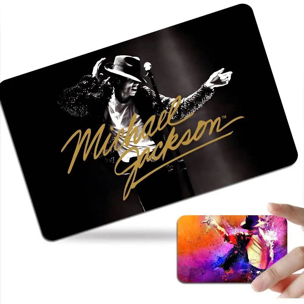 Singer M-Michael J-Jackson Anime Front Cover Film Sticker Skin for Credit Debit Card Small Large Chip