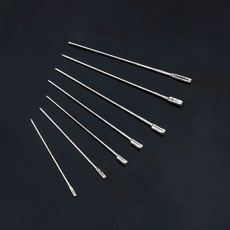 Forets à pointe revêtue pour bijoux, céramique, Jade, Agate, verre, ambre, perçage pour outils 1mm 1.3mm 1.5mm 1.8mm 2mm 2.2mm