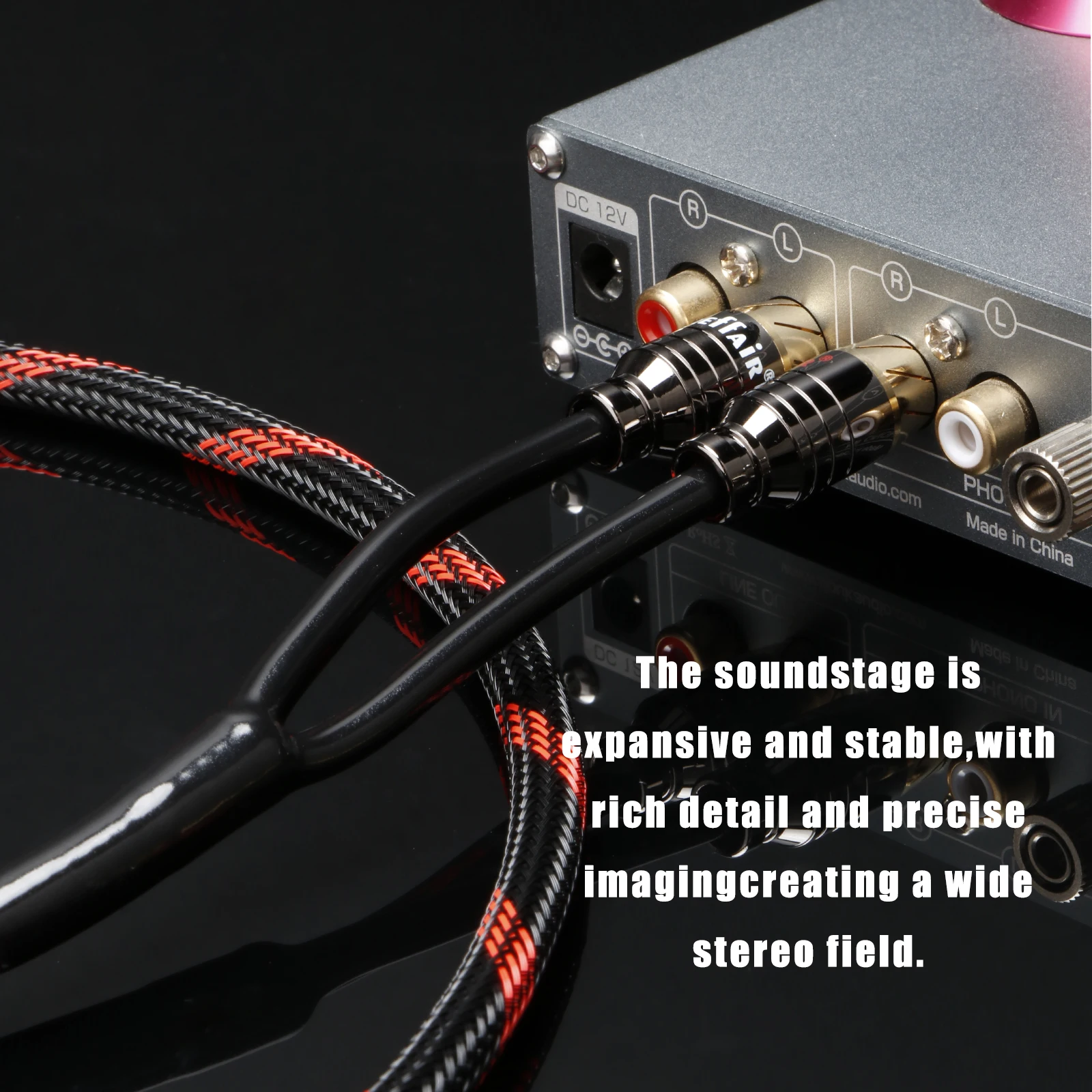 Hifi Audio 4.4mm to 2 RCA Adapter Cable Upgraded Cable 4.4 Balance Audio Extension Interconnect Cable