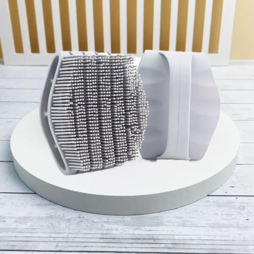 

Removing Dirt Silicone Bath Brush Comfortable Soft Hollow Shower Brush Exfoliating Portable Massage Brush Massage Toning