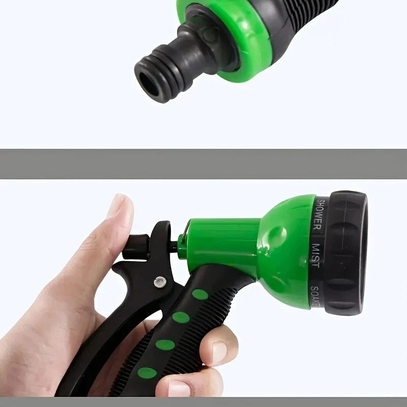 7 Stile Hochdruck-Wasserpistole, Autowaschanlage, Garten, verstellbare Düse, Schlauch, Bewässerungspistole, Rasenschlauch, Multifunktions-Bewässerungssprüher – Detail 6