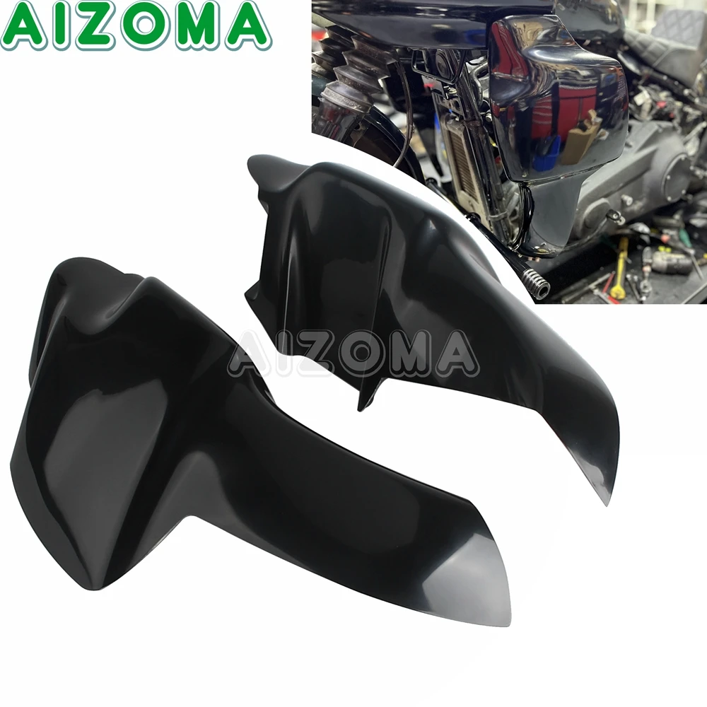 For Harley Softail  Lower Leg Fairing Motorcycle Front Wind Legs Warmer Chap Cover Fat Bob FXFB FXFBS FXST Low Rider S ST 18-23