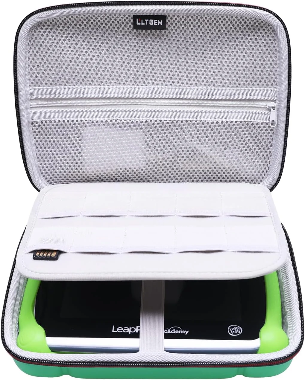 LTGEM EVA Hard Case for Leapfrog LeapPad Academy Kids' Learning Tablet/Leapfrog Epic Academy Edition (Green)