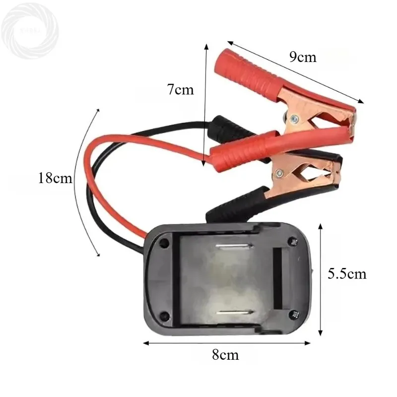 1PCS 2 USB for Makita Lithium Battery Booster Cable Adapte Electric Wrench/Hammer Car Emergency Start Power Igniter Jump Starter