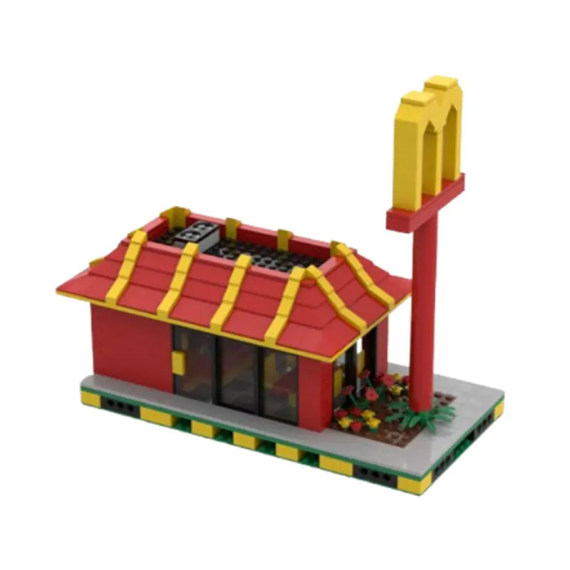 Spot MOC-107174 669 pçs arquitetura moderna diy pequenas partículas montagem blocos de construção puzzle brinquedo modelo presente conjunto ornamento