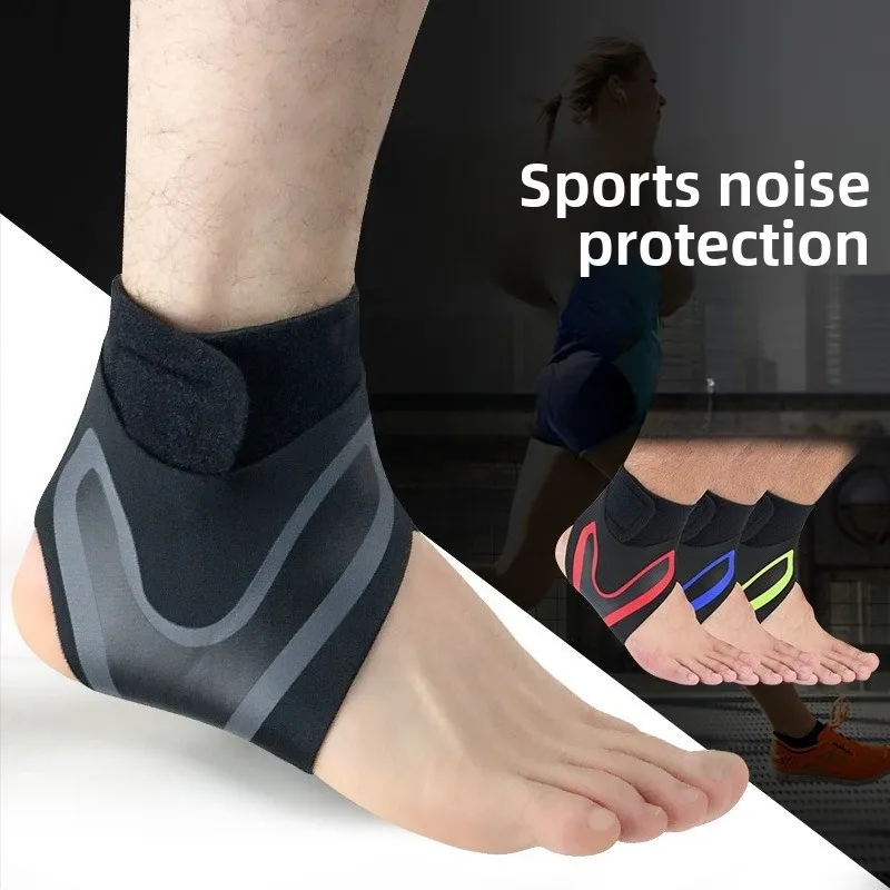 Unisex 2PC Sports Ankle Compression Braces - Non-Slip Adjustable Straps, Impact Resistant Sporty Protective Gear for Running/Basketball