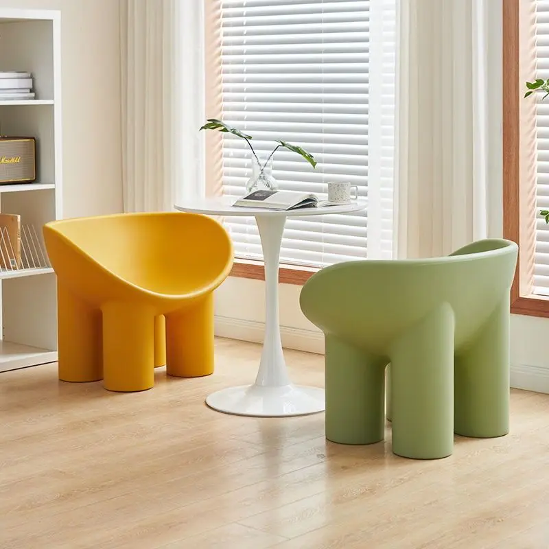 Nordic Designer Elephant Leg Chair Ins Homestay krzesło jednoosobowe Creative Comfort krzesła na zewnątrz do sypialni Chaises