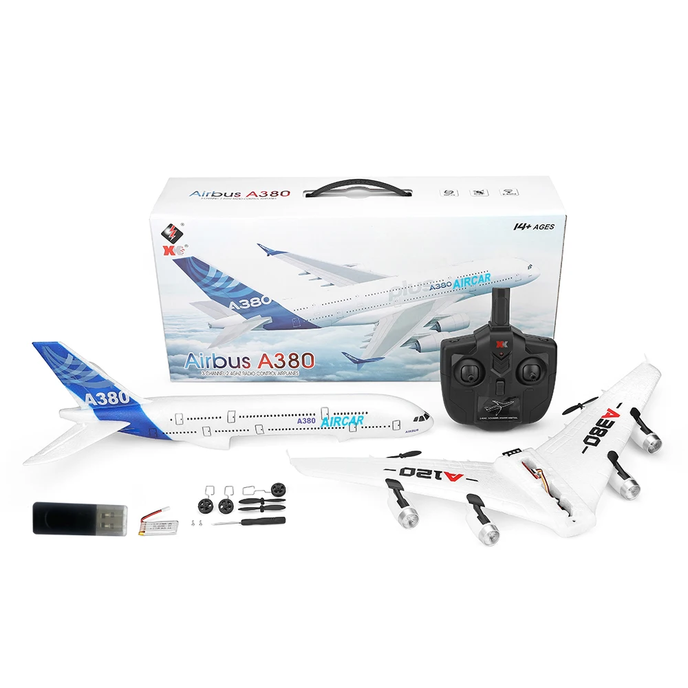 Wltoys XK A120 Airbus A380 Model Plane 3CH EPP 2.4G Remote Control Airplane Fixed-wing RTF Toy