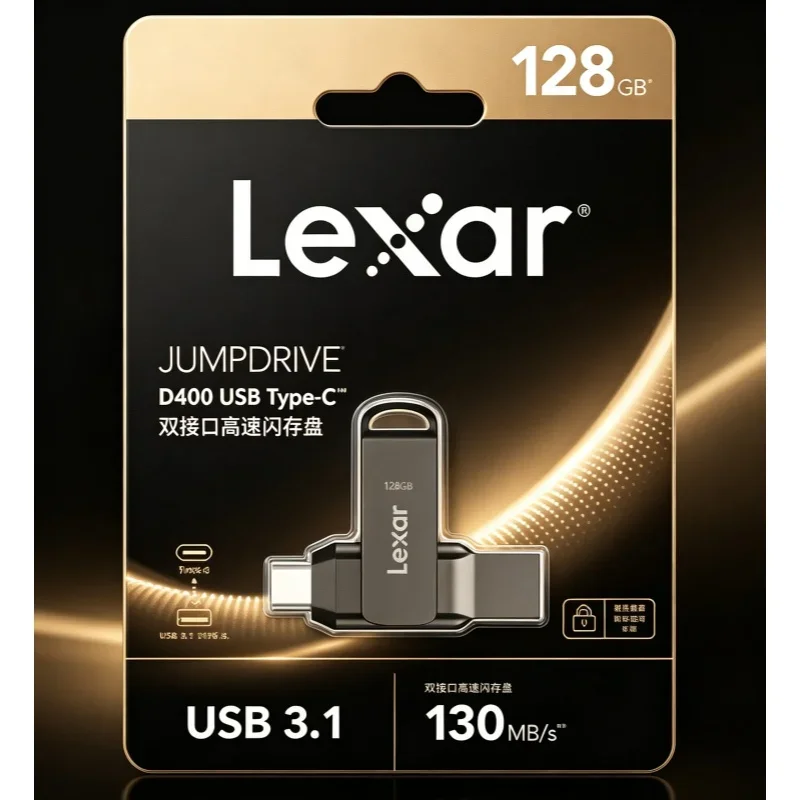Lexar 150MB/s High Speed U Disk USB3.2 Gen1 Type‑C USB‑A Dual Interface Flash Drive For Phone Laptop Tablet PC