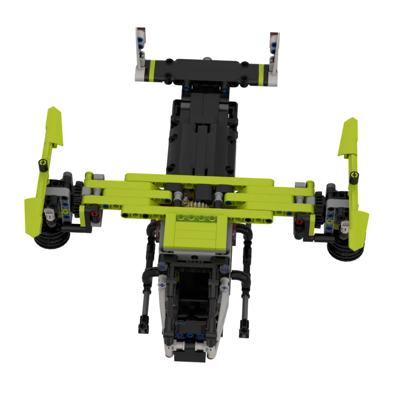 飛行機模型 MOC 組み立てブロック 小粒子組み立てモデル DIY 装飾品 男の子のおもちゃ 499個（パーツパック/電子図面）