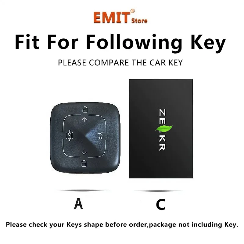 For ZEEKR 7X 001 X MIX 007 009 Zinc Alloy Car Key Case Remote