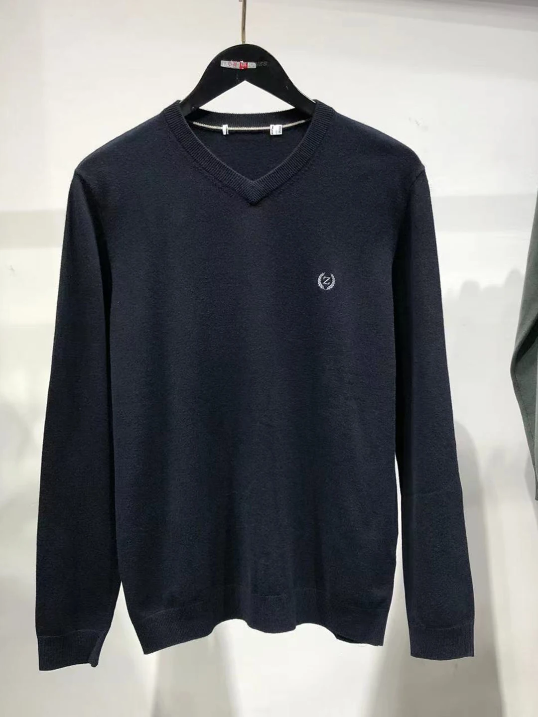 

Мужской трикотаж V-Ne, осенне-зимний свитер из смеси шерсти, удобный дышащий повседневный свитер Long Sve Base irt Chien Hea...