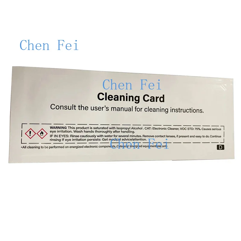 5pcs Cleaning Cards 54x172mm PN: 105999-311 For Zebra ZC100 ZC300 Series Card Printer