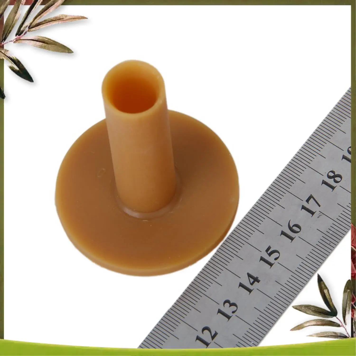 A08P-10szt Żółta Miękka Elastyczna Piłka Golfowa PU do Ćwiczeń w Pomieszczeniach i 3x Kawałki Tee Golfowe Wytrzymałe Tee do Treningu na Driving Range 60/70/80 mm