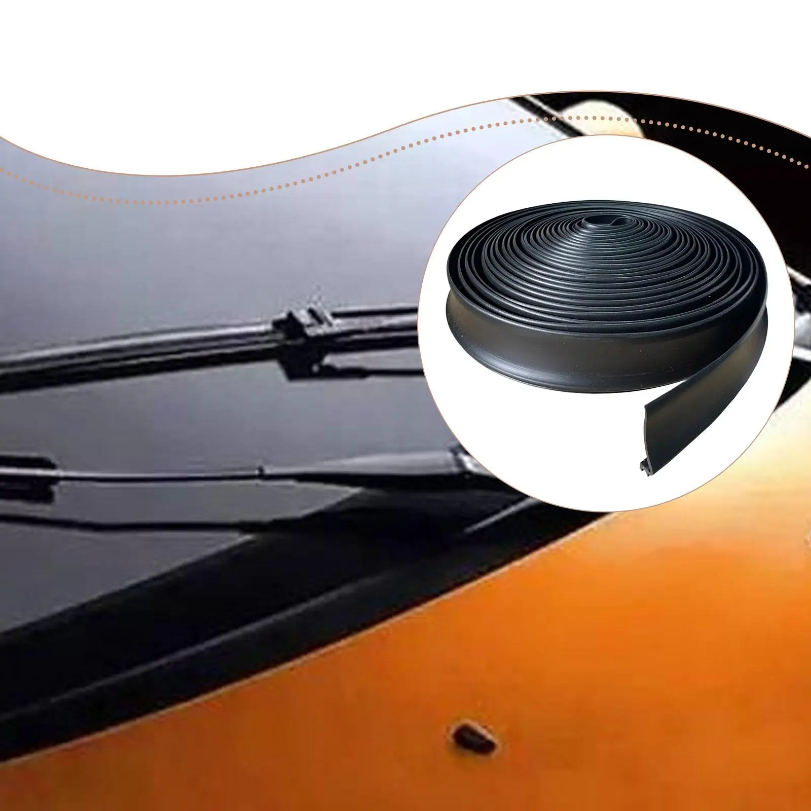 RV Slide Out Seal Black EPDM Rubber Replacement Weather Stripping Wiper Seal 30ft Easy Install for Trailer Protection