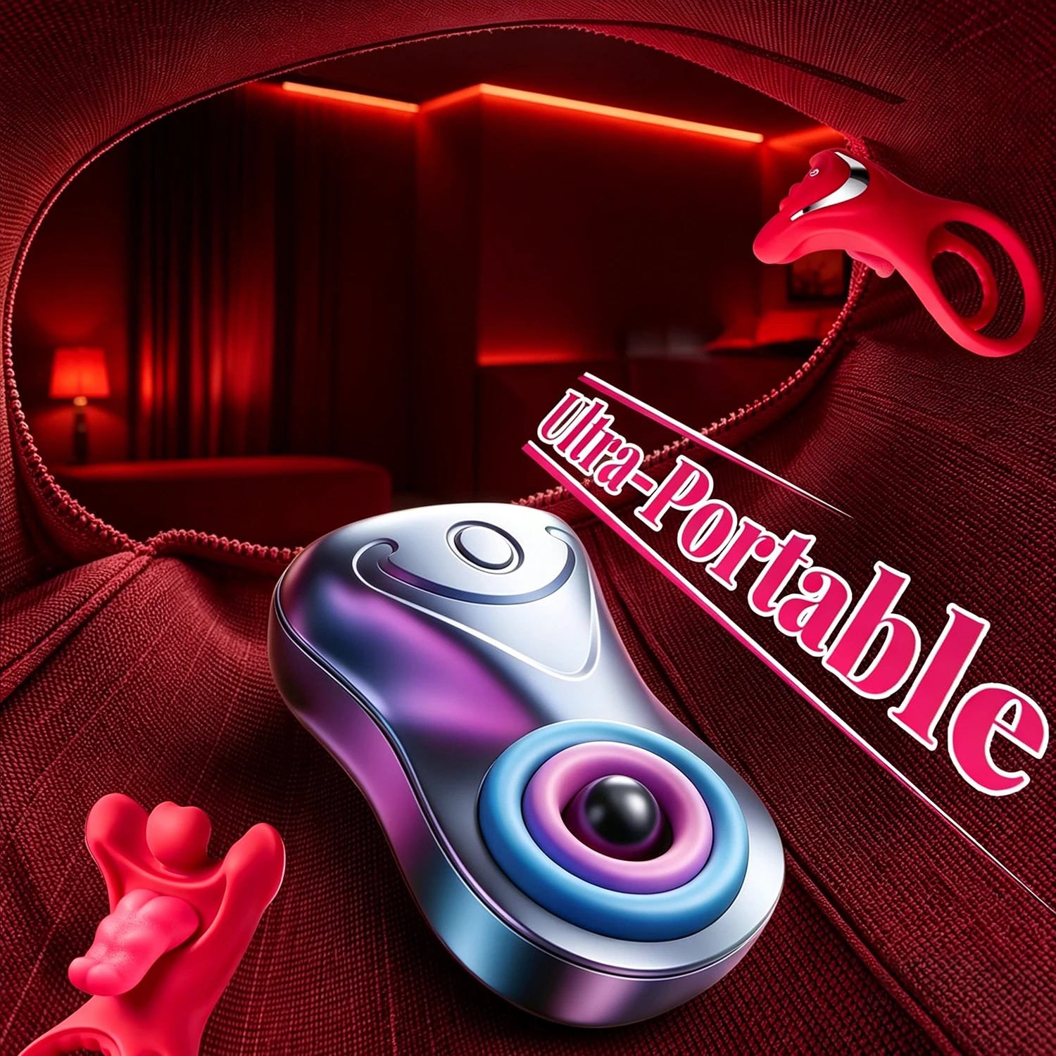 Male Masturbator Vibrating Cock Ring Realistic Tongue-Shape Clitoral Vibrator Penis Ring Adult Sex Toys for Men Enhanced Couple view 6