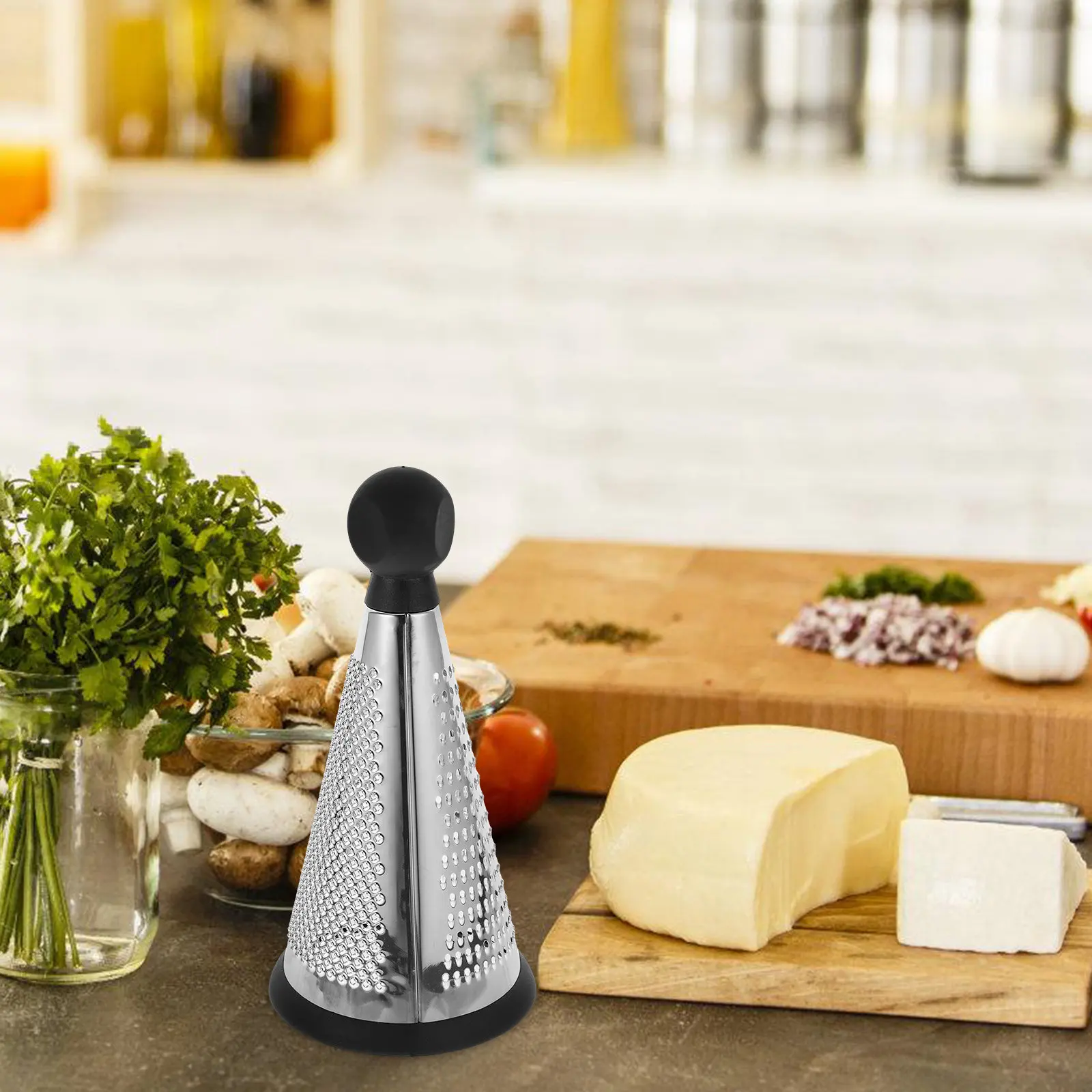 Cone Cheese Grater Professional Stainless Steel Kitchen Tool for Cheese Chocolate Vegetable Shaving Kitchen Grater