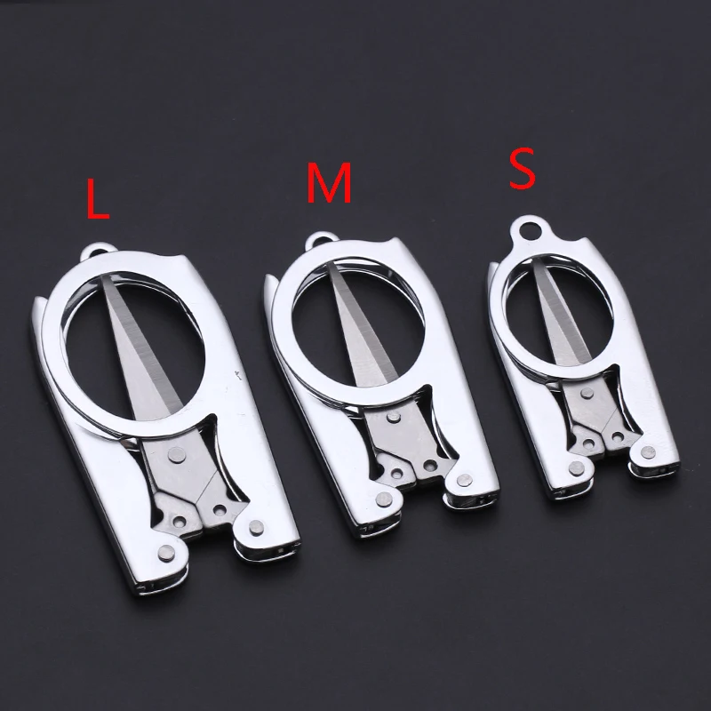 Folding Scissors Pocket Travel Small Crafts Sharp Blade Emergency Mini Foldable Travel Embroidery Scissor Thread Tailor Scissors