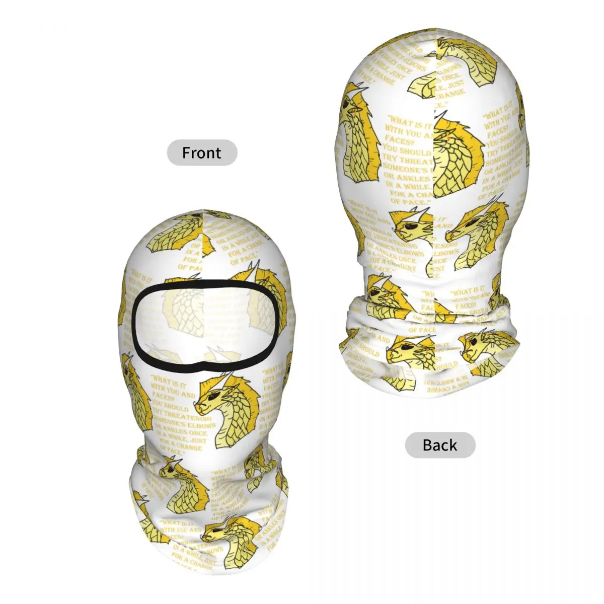 Qibli Quote Breathable Thin Balaclava Full Face Mask Sun Protection Neck Gaiter For Motorcycle Cycling