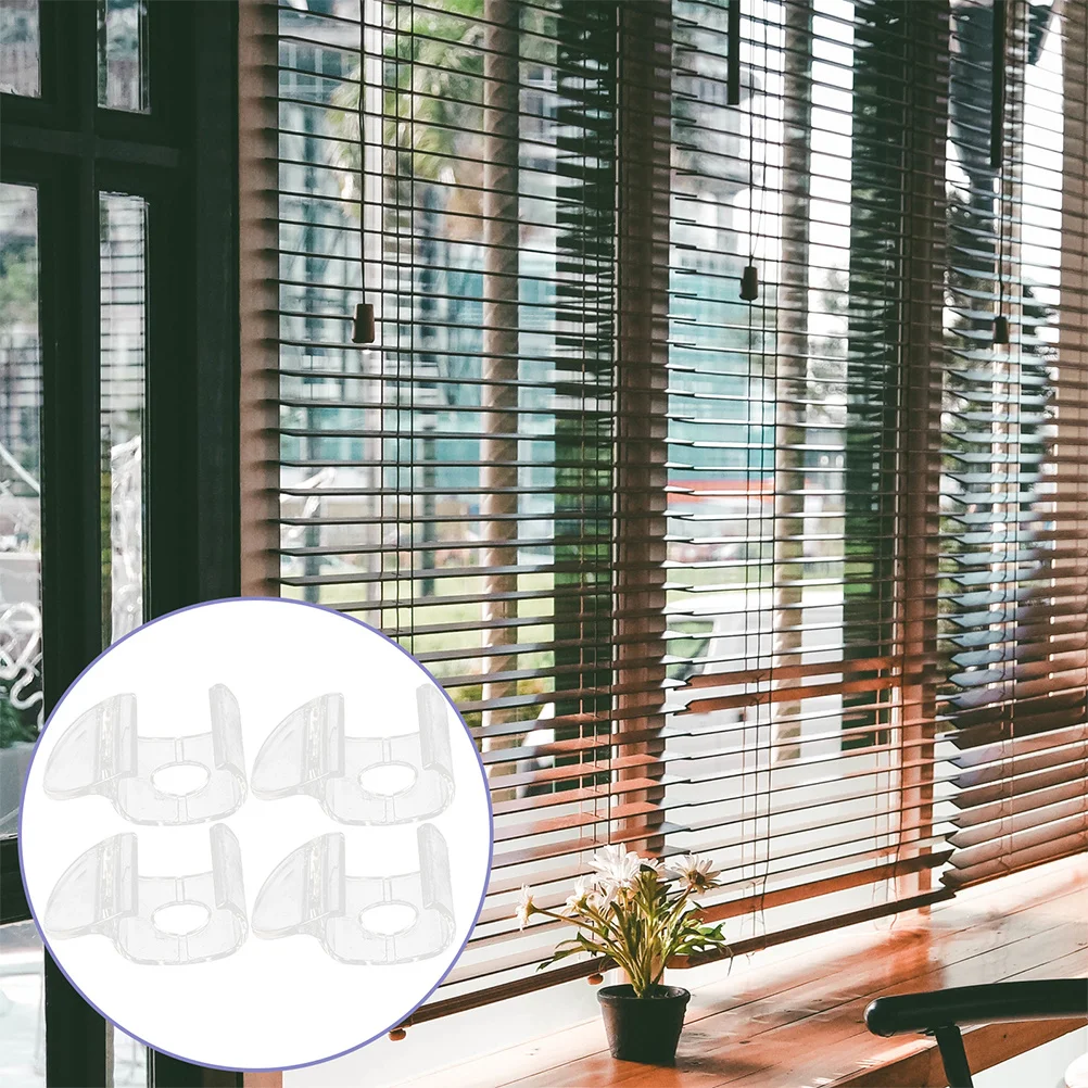 

8pcs Cordless Blind Pulls Transparent Roller Shade Handles For Light Control Window Curtain Accessories Replacement Parts